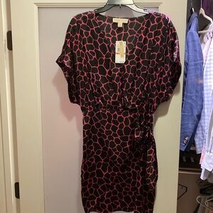 Michael Kors pink and black dress